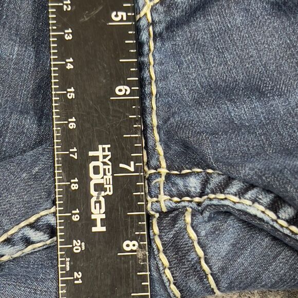 Silver Jeans Frances Women 25x33 (Actual 28x33) Blue Denim Pants Distressed - Picture 15 of 16